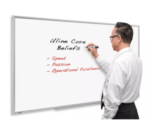 Nonmagnetic Melamine Dry Erase Board - 5 x 3'