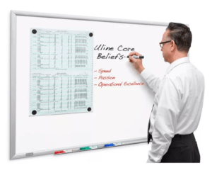Magnetic Porcelain Dry Erase Board - 4 x 3'