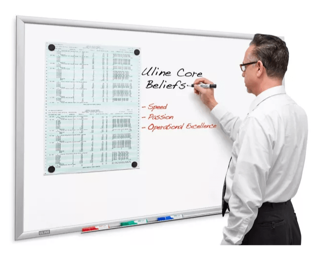 Magnetic Porcelain Dry Erase Board - 4 x 3'