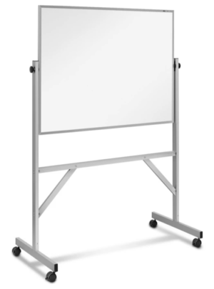 Magnetic Porcelain Mobile Dry Erase Board - 4 x 3'