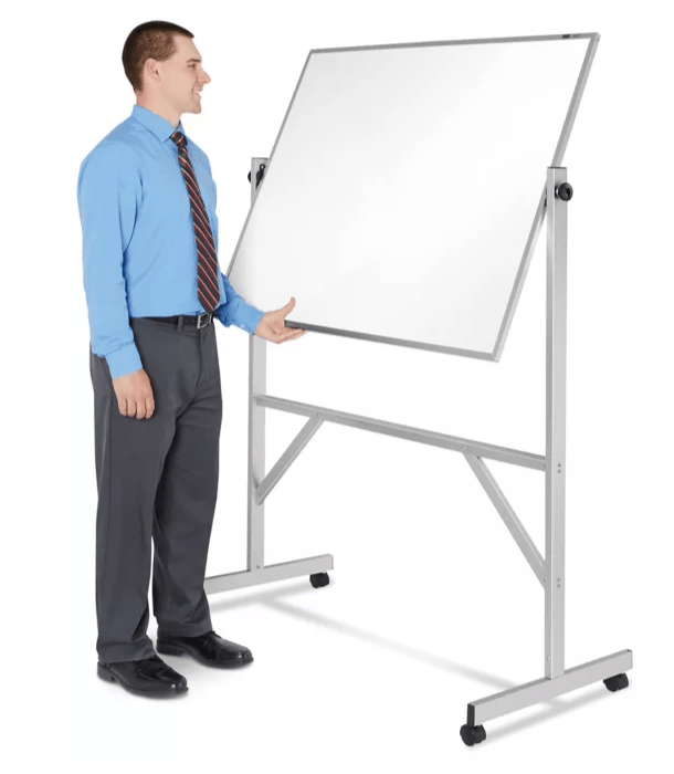 Magnetic Steel Mobile Dry Erase Board - 4 x 3' - Image 2