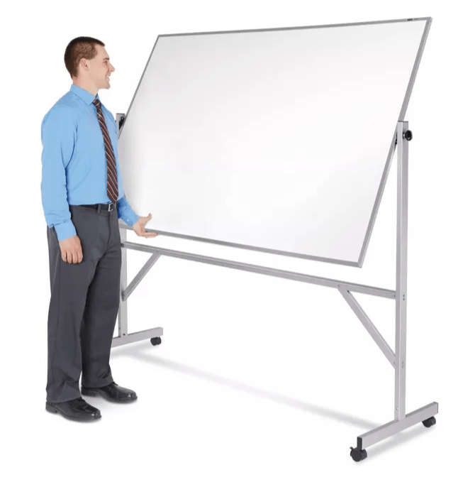 Magnetic Steel Mobile Dry Erase Board - 6 x 4' - Image 2