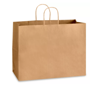 Kraft Paper Shopping Bags - 16 x 6 x 12", Vogue