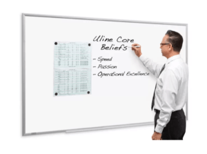 Magnetic Steel Dry Erase Board - 6 x 4'