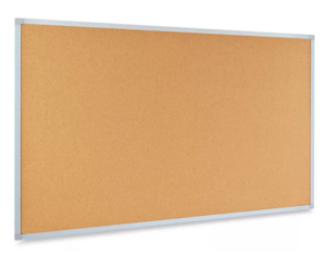 Cork Board with Aluminum Frame - 3 x 2'