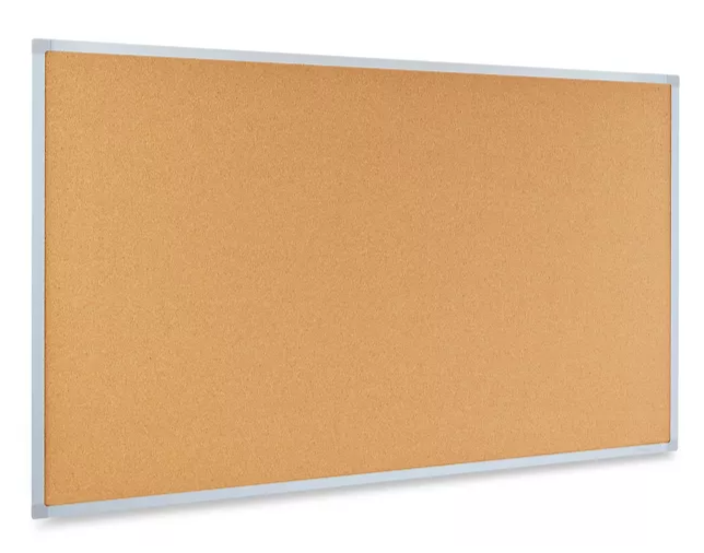 Cork Board with Aluminum Frame - 3 x 2'