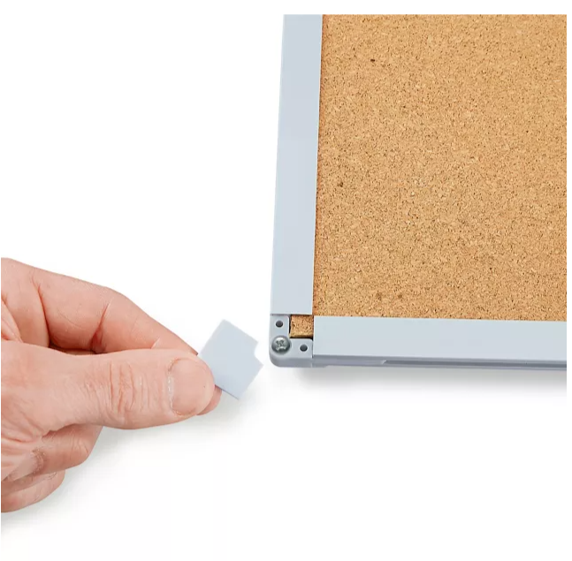 Cork Board with Aluminum Frame - 3 x 2' - Image 2