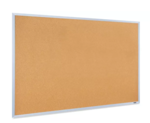 Cork Board with Aluminum Frame - 5 x 3'