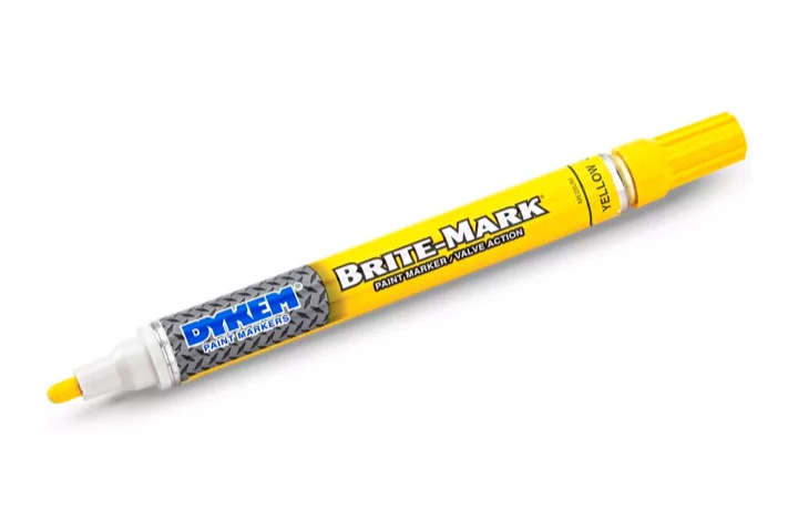 Dykem Brite-Mark® Paint Markers - Yellow