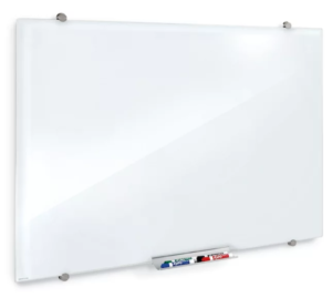 Magnetic Glass Dry Erase Board - White, 4 x 3'