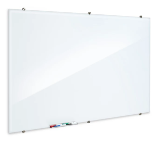 Magnetic Glass Dry Erase Board - White, 6 x 4'