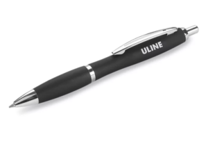 Uline Comfort Grip Ballpoint Pen - Medium Tip, Black