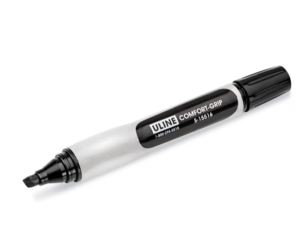 Uline Pallet Markers - Comfort-Grip Chisel-Tip, Black