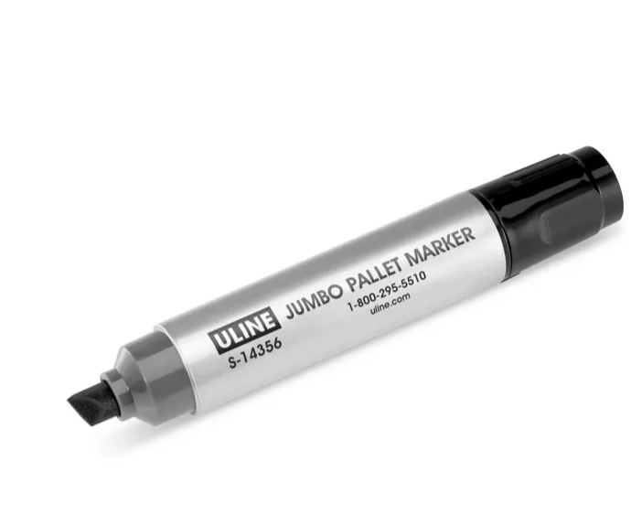 Uline Pallet Markers - Jumbo Chisel-Tip, Black