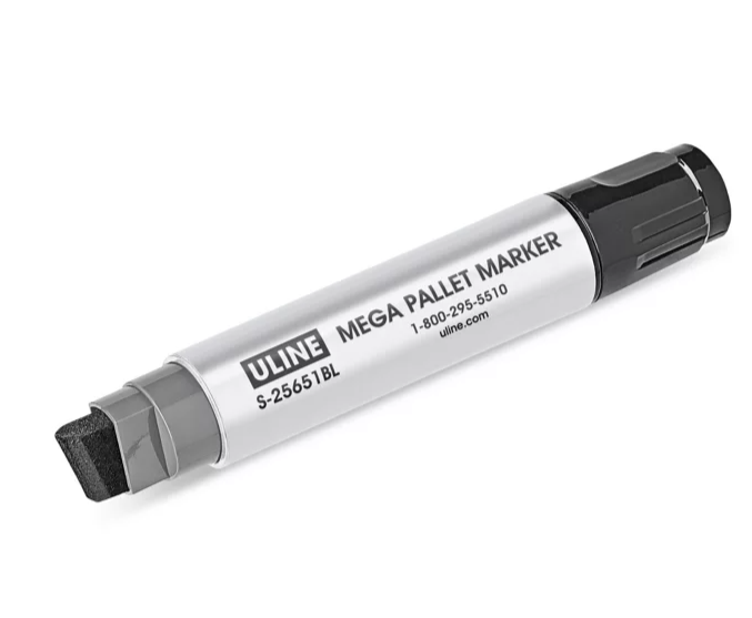 Uline Pallet Markers - Mega Chisel-Tip, Black