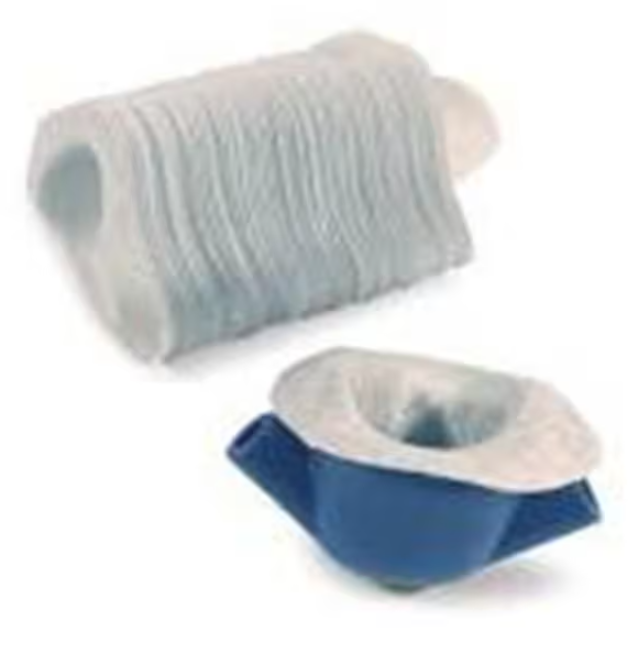 WhiteGaps Nasal Hood Liners Adult Disposable White 50/Tb