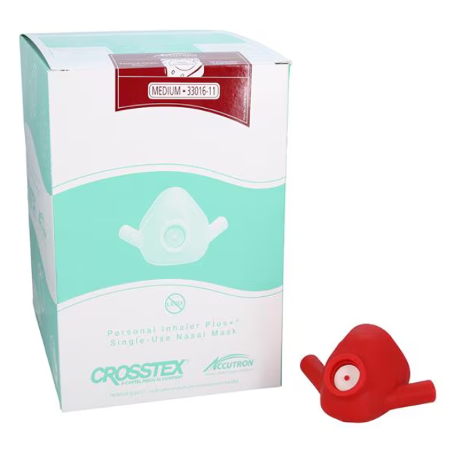 Personal Inhaler Plus Nasal Hood Medium Sassy Strawberry 24/Pk