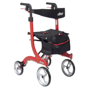 Nitro Walker Rollator 300lb Capacity 10" Front/8" Back Wheels