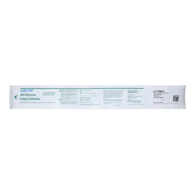 Lubri-Sil 2-Way Foley Catheter Hydrogel Coated Silicone 14Fr 5cc, 12 EA/CA