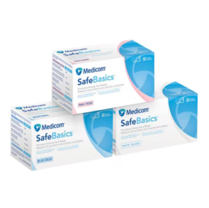 SafeBasics Procedure Mask ASTM Level 3 Blue Adult 50/Bx, 10 BX/CA