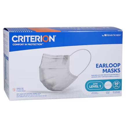 Criterion Mask ASTM Level 1 White Adult 50/Bx - Image 4