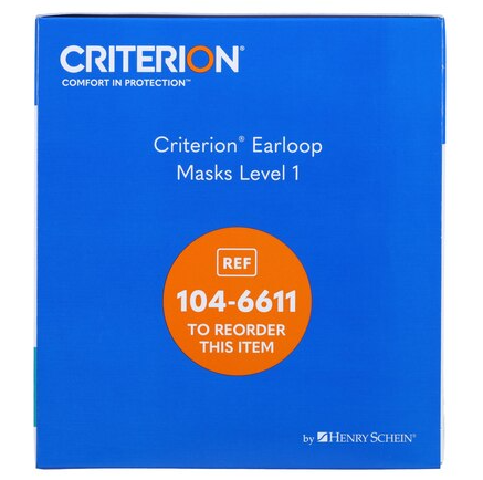 Criterion Mask ASTM Level 1 White Adult 50/Bx - Image 8