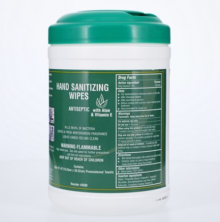 DisCide XRA Wipes Sanitizer Canister Wintergreen 160/Pk - Image 2