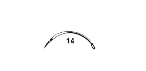 Surgeon Needle 3/8" _ Stainless Steel 12/Bx