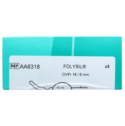 Cysto-Care Folysil Tiemann 2-Way Foley Catheter Coude Tip 18Fr 15cc - Image 4
