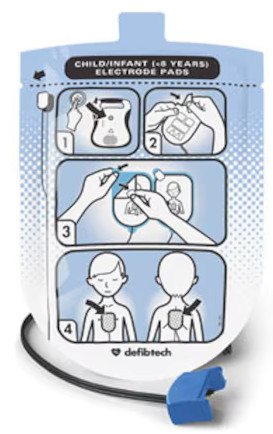 Defibrillation Pads Pediatric New Ea