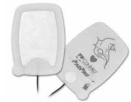 PadPro Defibrillator Pad Adlt/Chld New f/ Univ/Andrsn 6.1x4.5" Plmr Adh Gl 10/Ca