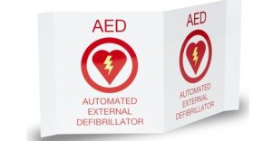 3D Wall Sign New For AED 6x7" Ea