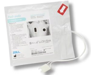 Pedi-Padz AED Electrode Pad Pediatric New f/ Zll Pcmkr/Defib Sld Plmr Hydrgl Ea